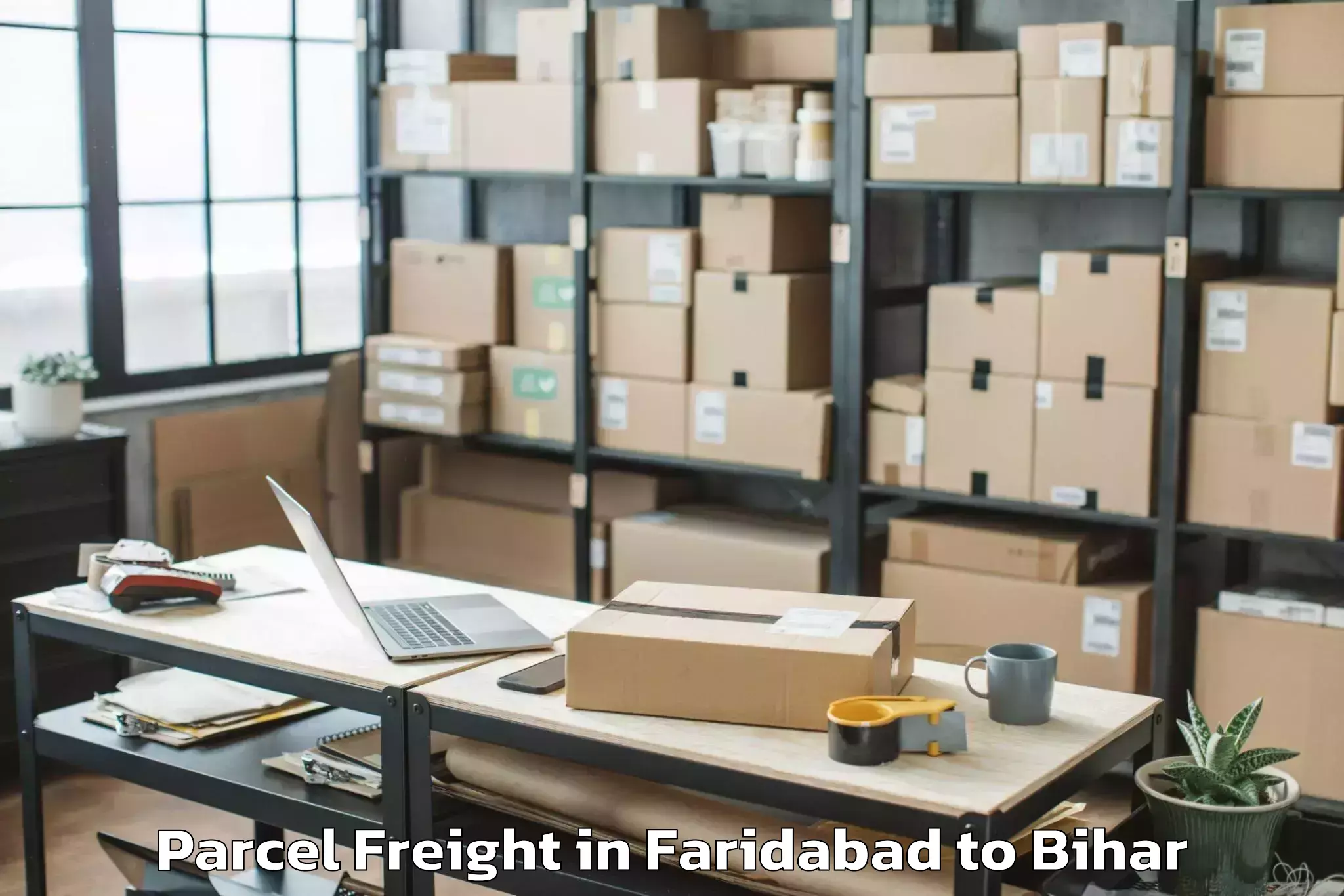 Faridabad to Bithan Parcel Freight Booking